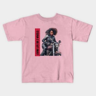 Girl Biker Kids T-Shirt